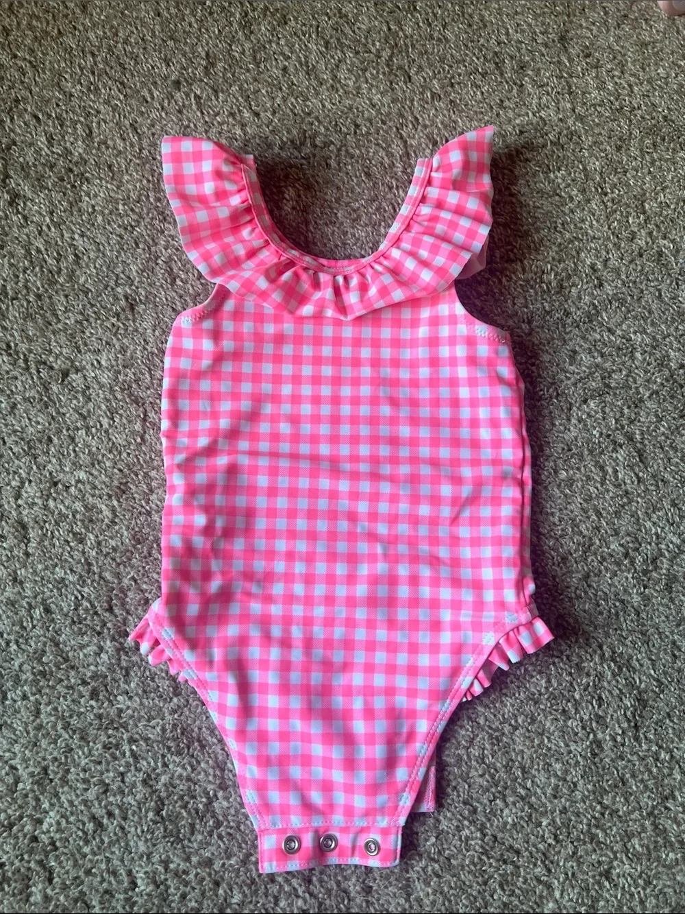 Old Navy pink gingham